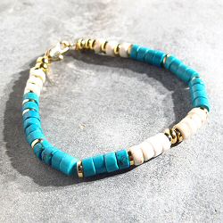 Bali Temples bracelet Bahia howlite turquoise
