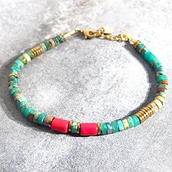 Vadi bracelet perles turquoise Sankar
